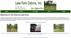 Desktop Screenshot of lakeforkcabinstx.com
